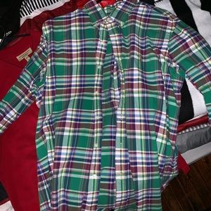 Green multicolor Polo Button down